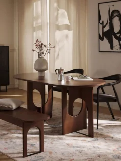 Mesa de comedor ovalada Apollo, tamaños diferentes