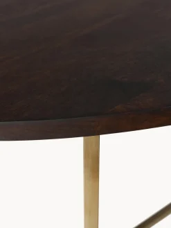 Mesa de comedor ovalada de madera de mango Luca, tamaños diferentes