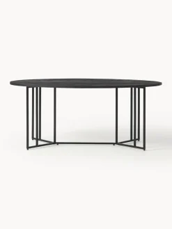 Mesa de comedor ovalada de madera de mango Luca, tamaños diferentes