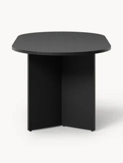 Mesa de comedor ovalada de madera Toni, 200 x 90 cm