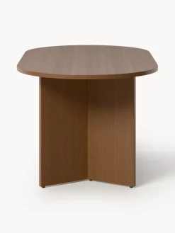 Mesa de comedor ovalada de madera Toni, tamaños diferentes