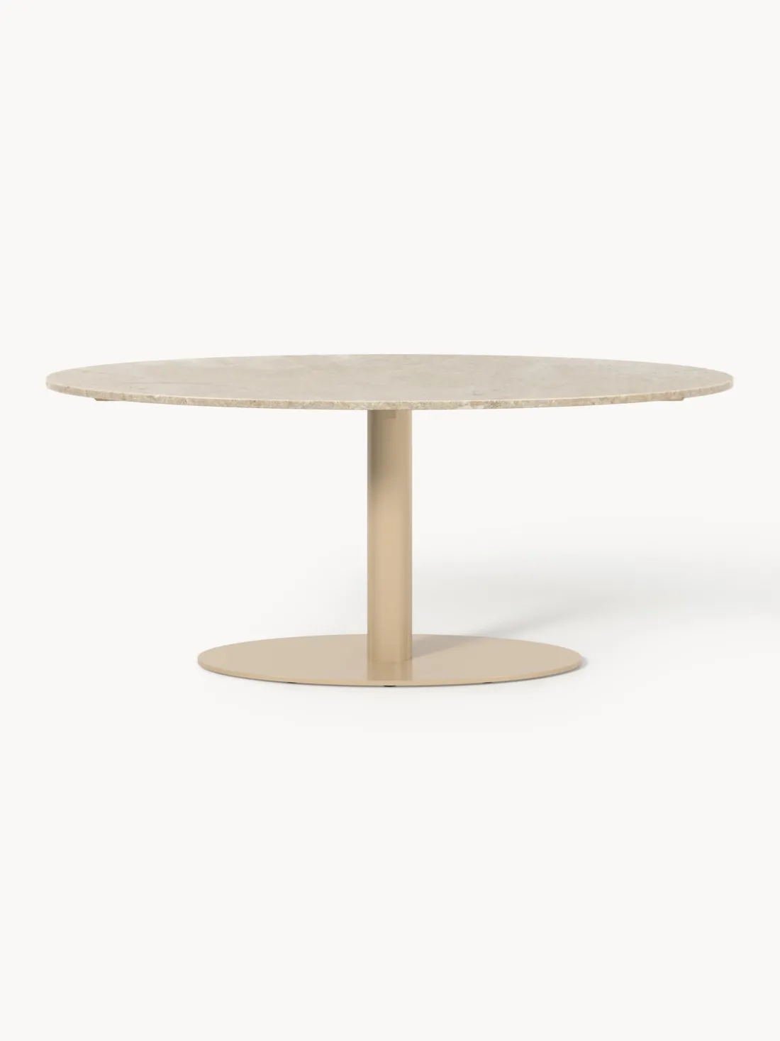 Mesa de comedor ovalada de mármol Miley, tamaños diferentes