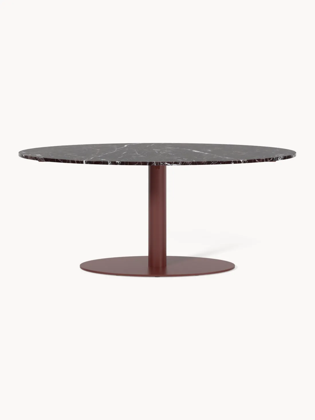 Mesa de comedor ovalada de mármol Miley, tamaños diferentes