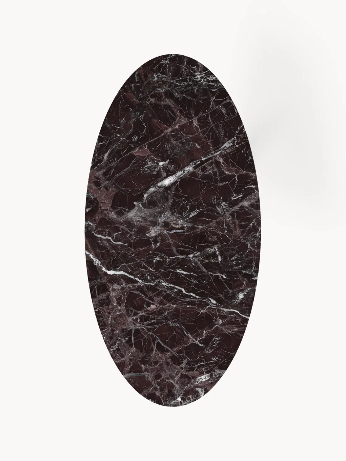 Mesa de comedor ovalada de mármol Miley, tamaños diferentes