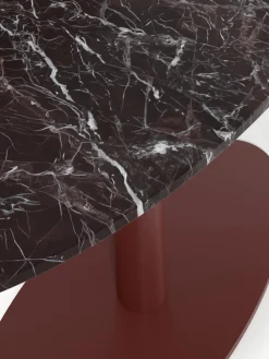 Mesa de comedor ovalada de mármol Miley, tamaños diferentes