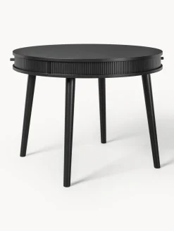 Mesa de comedor redonda con espacio de almacenamiento Calary, tamaños diferentes