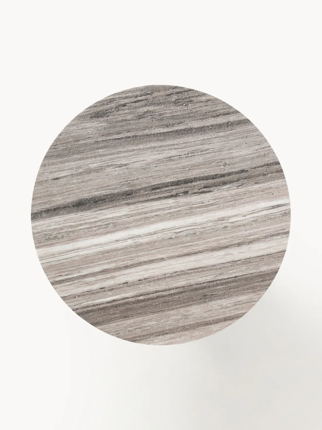 Mesa de comedor redonda con tablero de mármol Noam