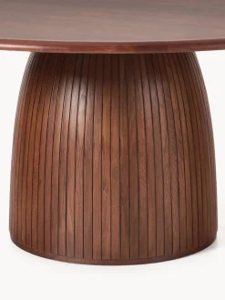 Mesa de comedor redonda con estructura estriada Nelly, tamaños diferentes