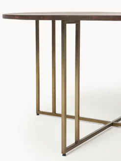 Mesa de comedor redonda de madera de mango Luca, tamaños diferentes