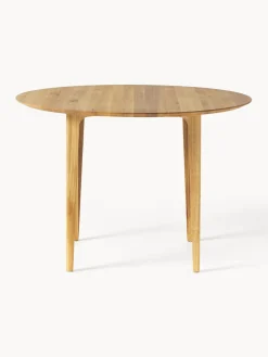 Mesa de comedor redonda de madera de roble maciza Archie, Ø 110 cm