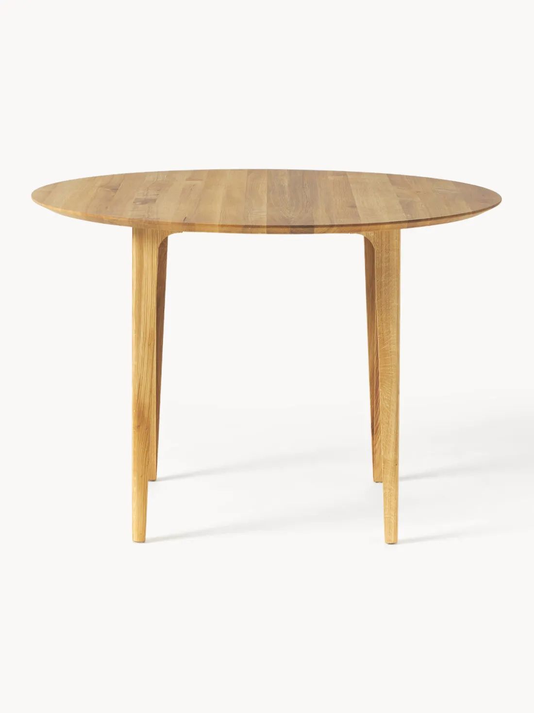 Mesa de comedor redonda de madera de roble maciza Archie, Ø 110 cm
