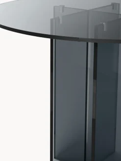 Mesa de comedor redonda de vidrio Anouk, tamaños diferentes