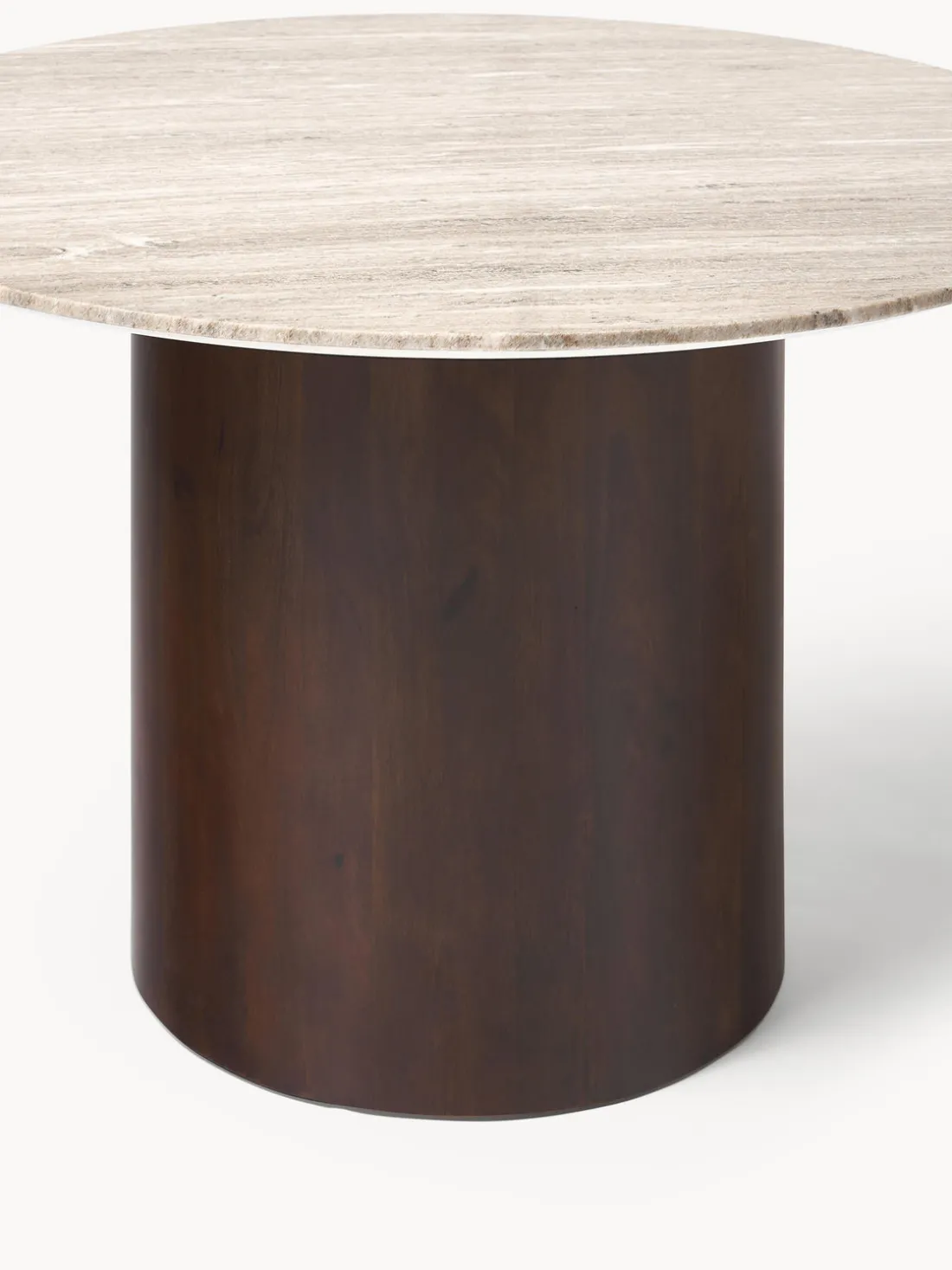 Mesa de comedor redonda de mármol, Abby, tamaños diferentes