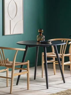 Mesa de comedor redonda de madera Maddox, Ø 90 cm