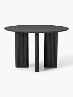 Mesa de comedor redonda de madera de roble Jolka, tamaños diferentes