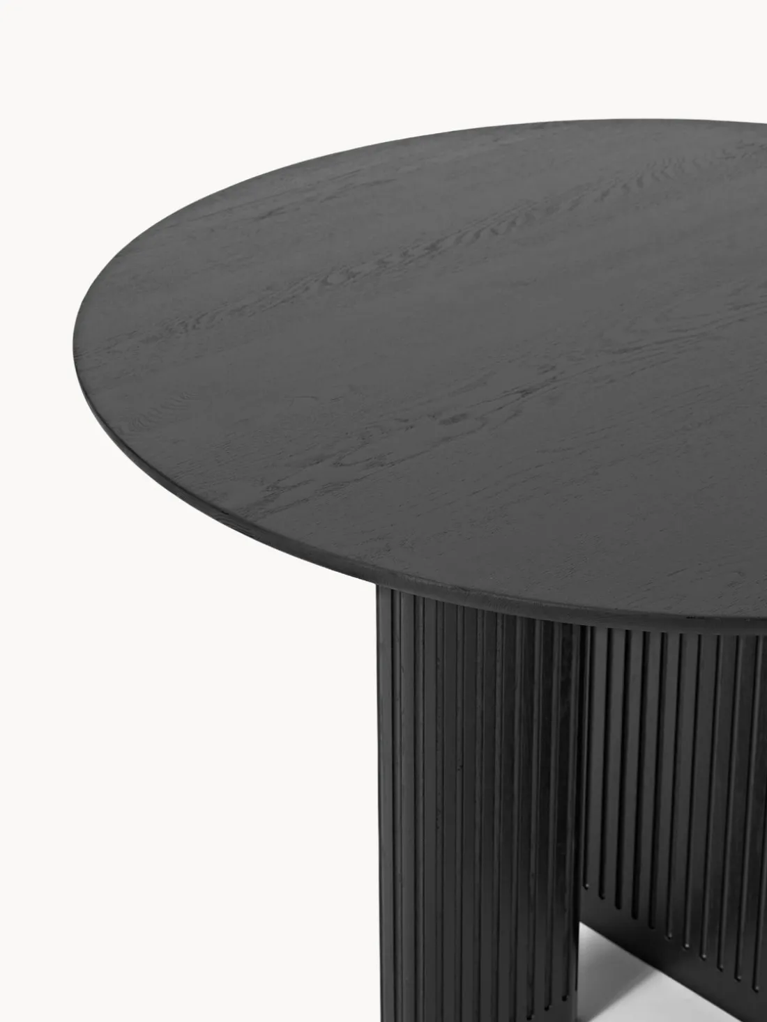 Mesa de comedor redonda de madera de roble Jolka, tamaños diferentes