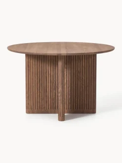 Mesa de comedor redonda de madera de roble Jolka, tamaños diferentes