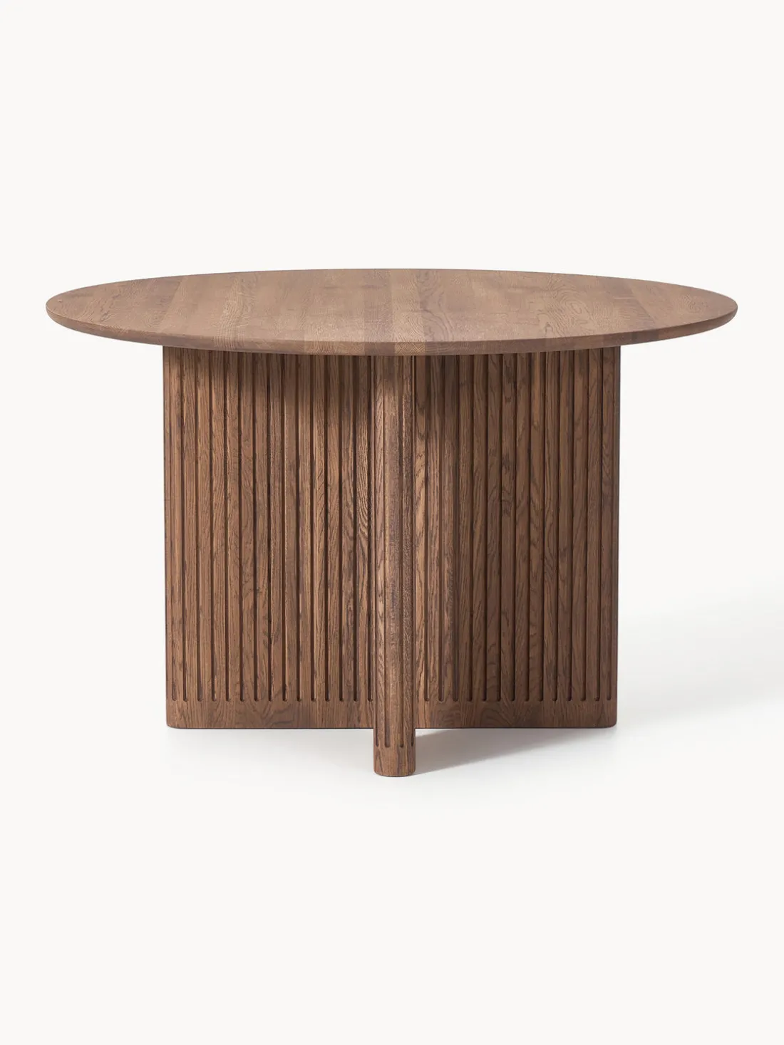Mesa de comedor redonda de madera de roble Jolka, tamaños diferentes