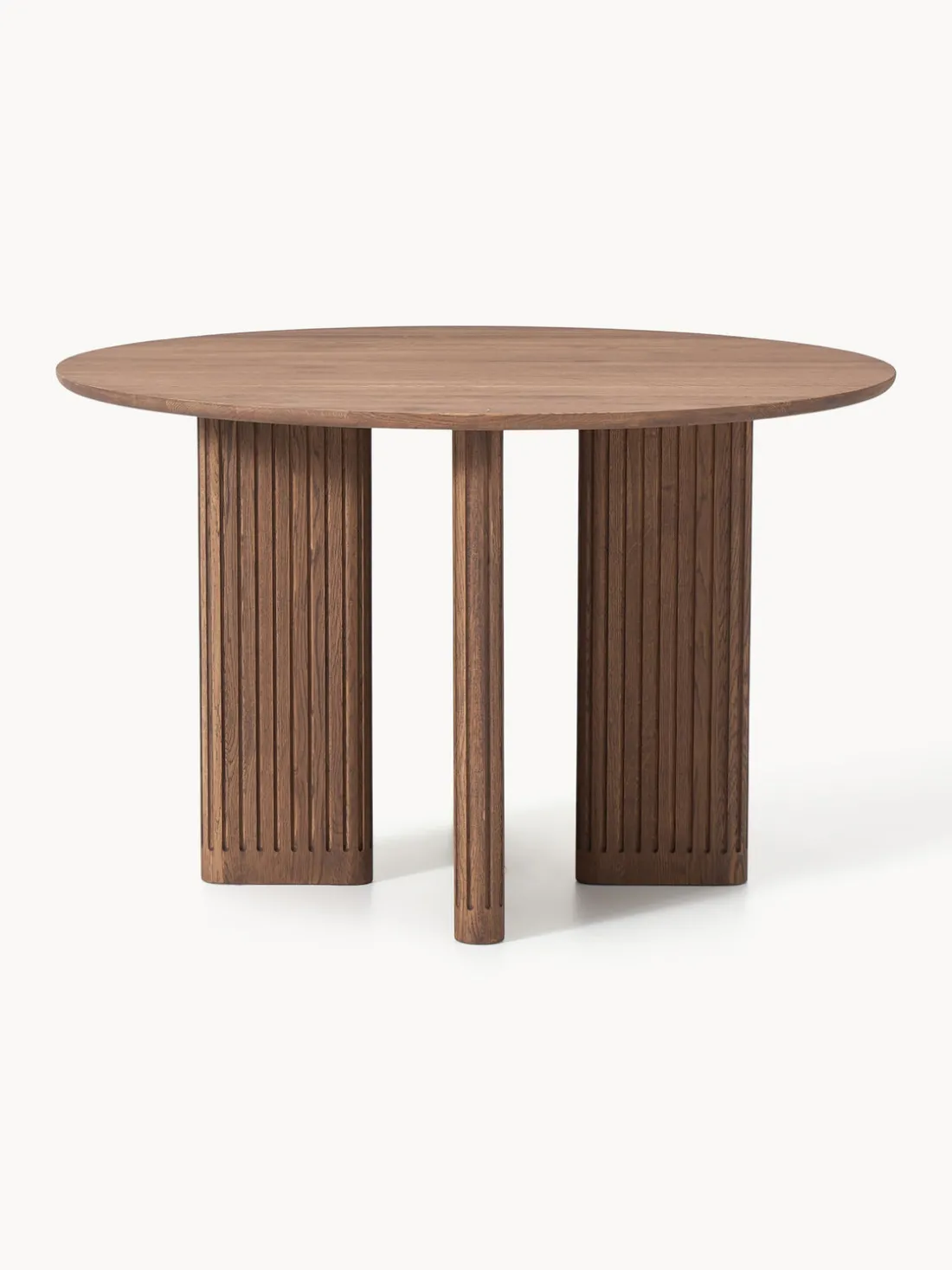 Mesa de comedor redonda de madera de roble Jolka, tamaños diferentes