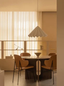 Mesa de comedor redonda de mármol Androgyne, Ø 120 cm