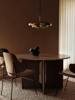 Mesa de comedor redonda de mármol Androgyne, Ø 120 cm