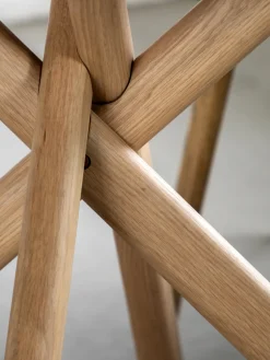 Mesa de comedor redonda Korsa, Ø 110 cm