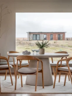 Mesa de comedor redonda Pedra, Ø 152 cm