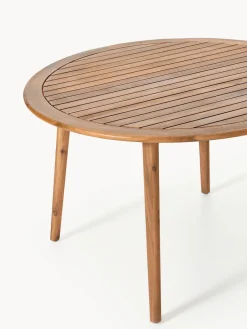 Mesa para exterior redonda de madera de acacia Marc, tamaños diferentes