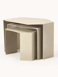 Mesas auxiliares de forma orgánica Shard, 3 uds.