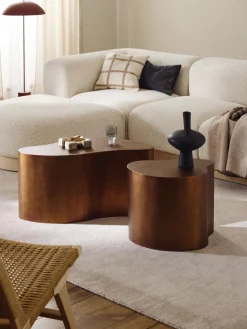 Mesas auxiliares de metal en forma orgánica Form, 2 uds.