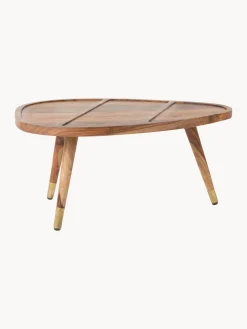 Mesas de centro ovaladas de madera sheesham Sham, 2 uds.