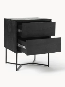 Mesita de noche de madera de mango Luca