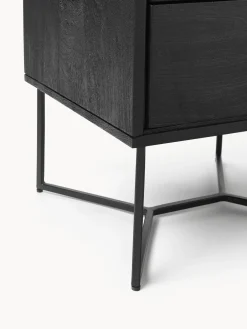 Mesita de noche de madera de mango Luca