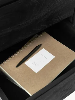 Mesita de noche de madera de mango Luca