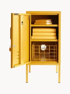 Mesita de noche de metal The Shorty, apertura de puerta izquierda o derecha