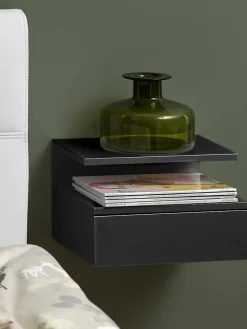 Mesita de noche de pared con cajón Ashlan