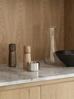 Molinillo de sal y pimienta de madera de roble Ro