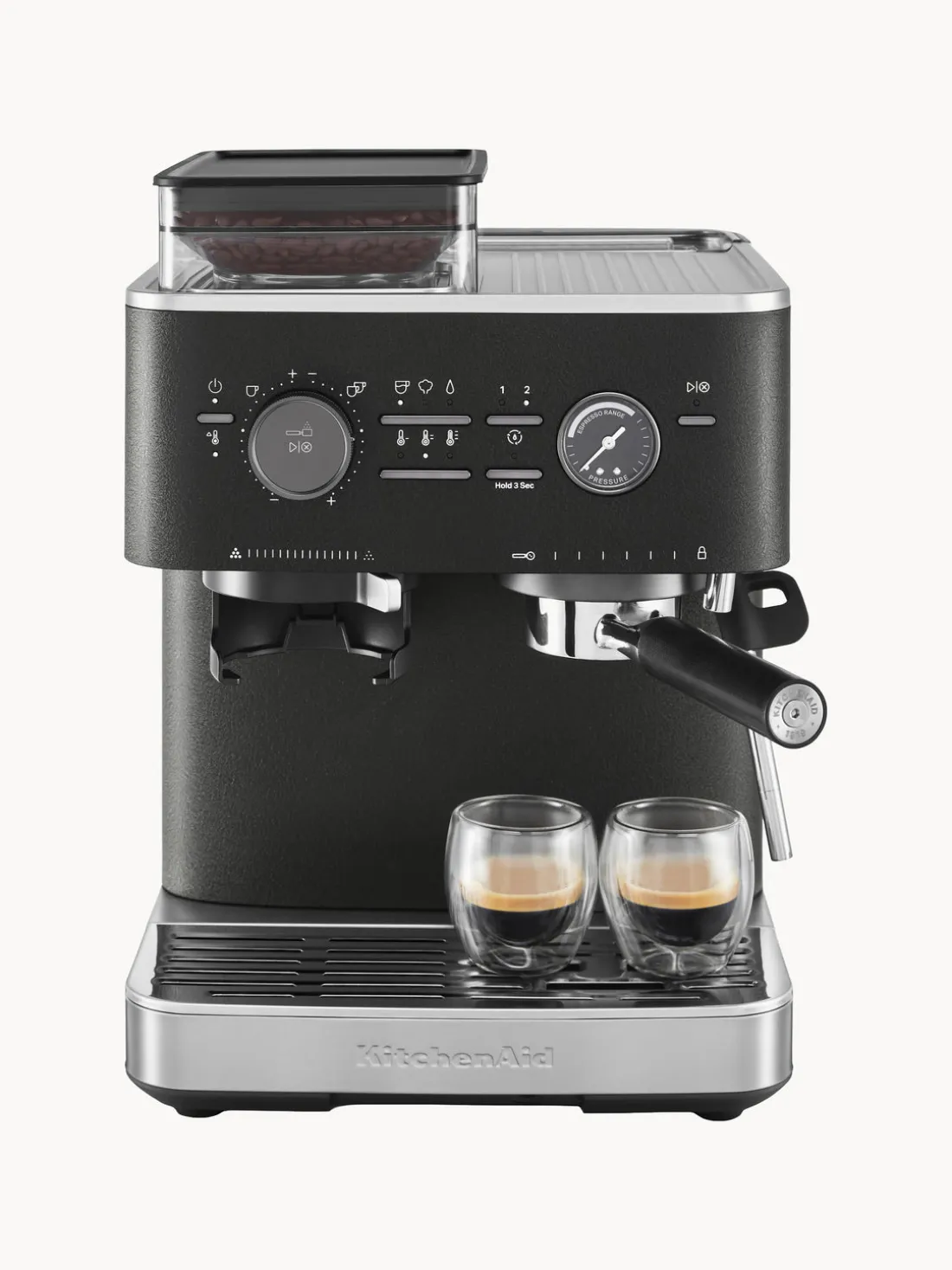 Máquina de café espresso con portafiltro Burr