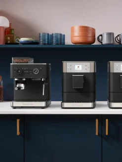 Máquina de café espresso con portafiltro Burr