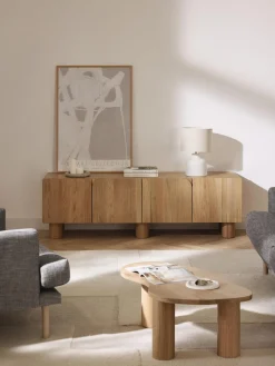 Mueble TV de madera de roble Cadi