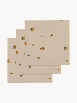 Muselinas de algodón ecológico Lemon, 3 uds.