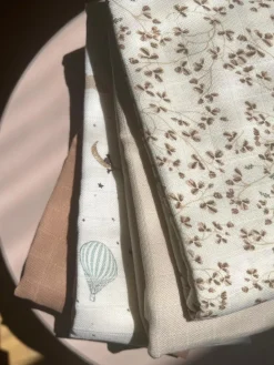 Muselinas para bebé de algodón ecológico Lierre, 3 uds.