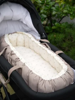 Nido para bebé de algodón Sophora Leaves, portátil