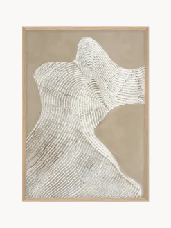 Nordic Art / Raw shape 3 / 30x40 CM / Marco de roble