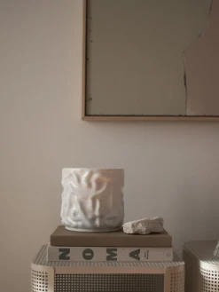 Olla pequeña Swoon - Blanco brillante