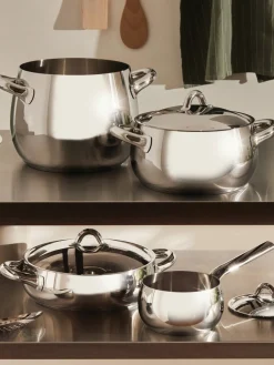 Ollas de acero inoxidable Mami, 7 uds.