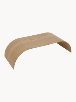 Panel para estante de pared de madera de roble Curva