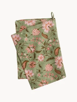 Paño de cocina artesanal con estampado floral Lulu