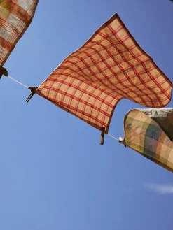 Paño de cocina artesanal de lino Vida