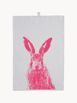 Paño de cocina de lino artesanal Feldhase